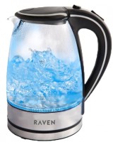 Photos - Electric Kettle RAVEN EC 006 2200 W 1.7 L  stainless steel