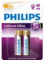 Photos - Battery Philips Lithium Ultra  2xAA