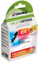 Photos - Ink & Toner Cartridge ColorWay CW-CLI-451C 