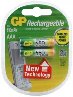 Photos - Battery GP Rechargeable 2xAAA 650 mAh 