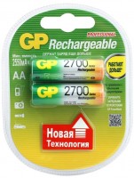 Photos - Battery GP Rechargeable  2xAA 2700 mAh