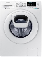 Photos - Washing Machine Samsung WW80K5210WW white