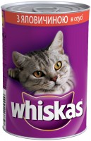 Photos - Cat Food Whiskas Adult Sauce Beef 0.4 kg 