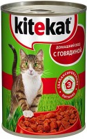 Photos - Cat Food Kitekat Adult Canned with Beef 0.4 kg 