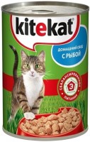Photos - Cat Food Kitekat Adult Canned with Fish 0.4 kg 