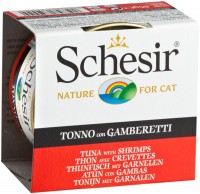 Cat Food Schesir Adult Canned Tuna/Shrimps 85 g 