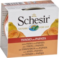 Photos - Cat Food Schesir Adult Canned Tuna/Papaya 75 g 