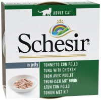 Photos - Cat Food Schesir Adult Canned Chicken/Tuna 85 g 