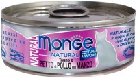 Photos - Cat Food Monge Natural Adult Canned Tuna/Chicken/Beef 0.08 kg 