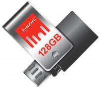 Photos - USB Flash Drive Strontium Nitro Plus OTG 128 GB