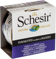 Photos - Cat Food Schesir Adult Canned Tuna/Beef 85 g 