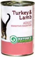 Photos - Cat Food Natures Protection Sensible Digestion Canned Turkey/Lamb  0.4 kg