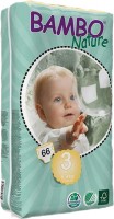 Photos - Nappies Bambo Nature Diapers 3 / 66 pcs 