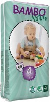 Photos - Nappies Bambo Nature Diapers 4 / 60 pcs 