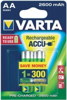 Battery Varta Rechargeable Accu  2xAA 2600 mAh