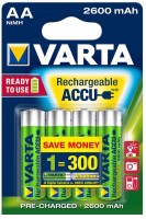 Battery Varta Rechargeable Accu  4xAA 2600 mAh