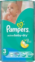 Photos - Nappies Pampers Active Baby-Dry 3 / 10 pcs 