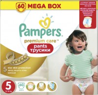 Photos - Nappies Pampers Premium Care Pants 5 / 60 pcs 