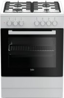 Photos - Cooker Beko FSM 62120 DW white