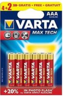 Photos - Battery Varta Max Tech  6xAAA