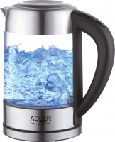 Photos - Electric Kettle Adler AD 1247 2200 W 1.7 L  stainless steel