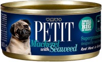 Photos - Dog Food Petit Canned Mackerel/Seaweed 0.08 kg 
