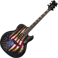 Photos - Acoustic Guitar Dean Guitars Mako Dave Mustaine A/E USA Flag 