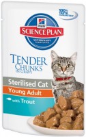Photos - Cat Food Hills SP Feline Sterilised Young Adult Trout 85 g 