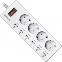 Photos - Surge Protector / Extension Lead REAL-EL RS-4F Charge 6 1.8m 