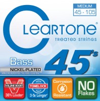 Photos - Strings Cleartone Nickel-Plated Medium Bass 45-105 