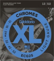 Photos - Strings DAddario XL Chromes Flat Wound 12-52 