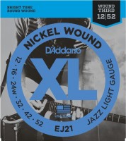 Strings DAddario XL Nickel Wound Jazz 12-52 