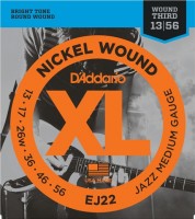 Strings DAddario XL Nickel Wound Jazz 13-56 