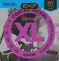 Strings DAddario EXP Coated Nickel Wound 9-42 