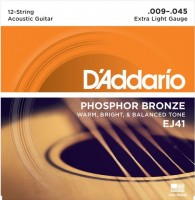 Photos - Strings DAddario Phosphor Bronze 12-String 9-45 