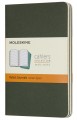 Moleskine Set of 3 Ruled Cahier Journals Pocket Green 