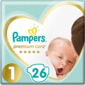 Nappies Pampers Premium Care 1 / 26 pcs 