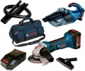 Bosch GWS 18-125 LI + GAS 18V-1 Professional 060193A3BP 