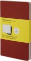 Moleskine Set of 3 Ruled Cahier Journals Pocket Red 