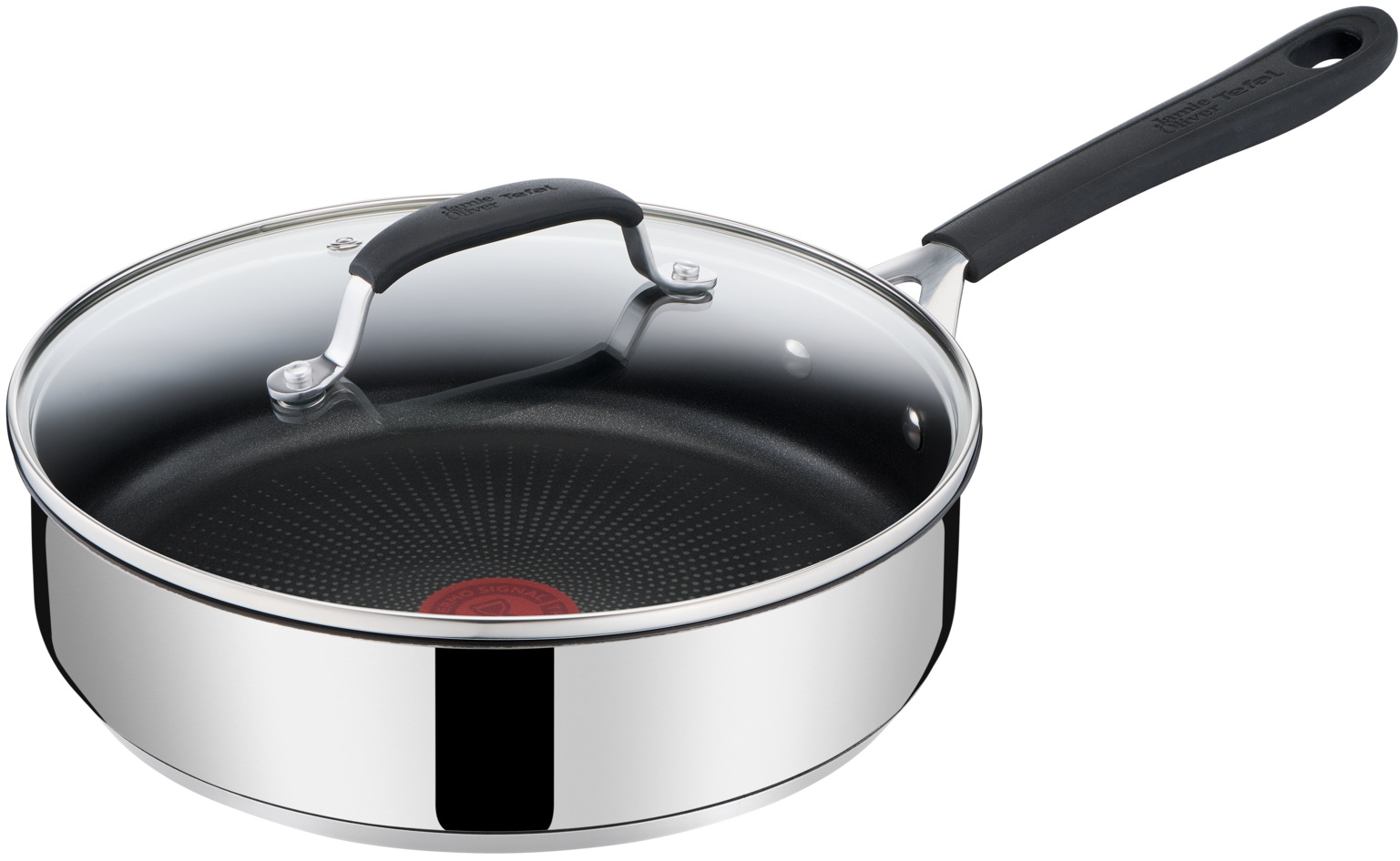 Tefal Jamie Oliver Quick & Easy Frying Pan Anodized 28 cm - Frying Pans Aluminium Black - H9130644