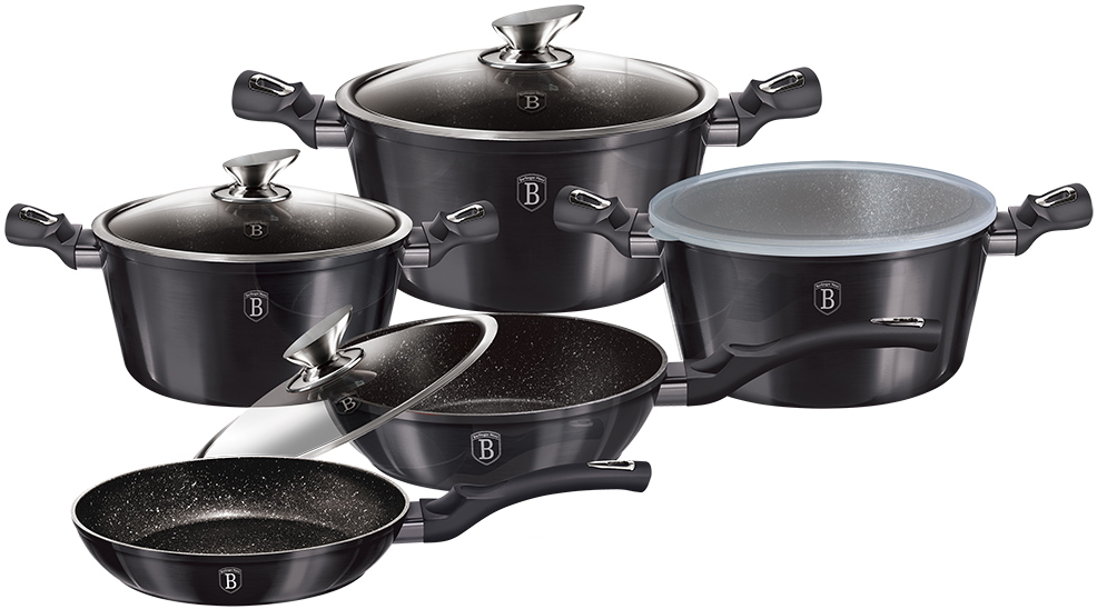 BerlingerHaus TITANIUM POT SET 10 PCS. BERLINGER HOUSE BH-6065