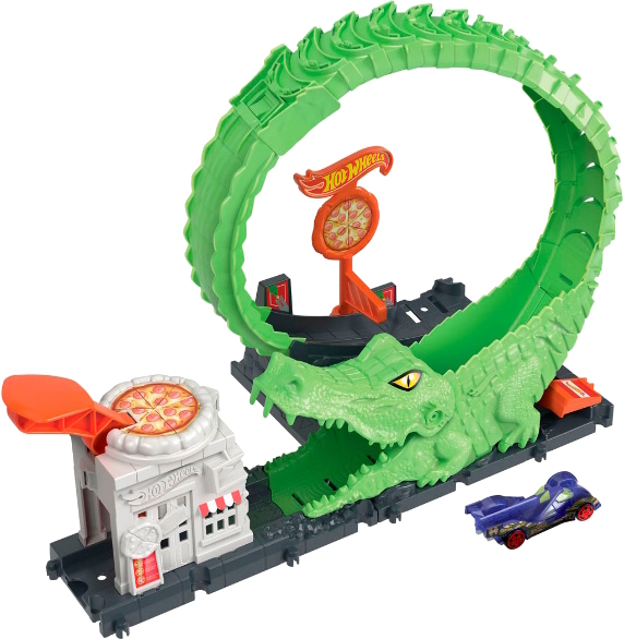 Hot Wheels Dragon Drive Fire Fight Ages 5+ New Toy Car Race Track