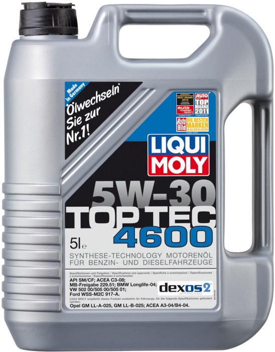 20448 - Liqui-Moly Top Tec 4600 Synthetic Motor Oil - 5w-30 - 5