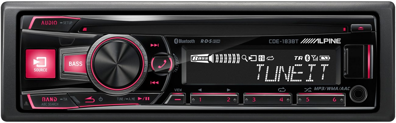 Alpine CDE-183BT CD - Bluetooth - iPod e iPhone