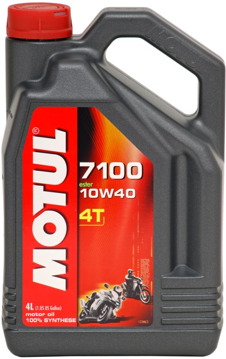 Motul 7100 4T 10W40 100% synthetic 4-Stroke Ester 7L Engine Motor